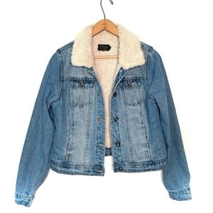 Ci Sono | Sherpa Lined Jean Jacket